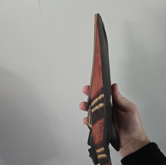 VTG African Tribal Wooden Kenya Mask Hand Carved and Painted * Chip - Picture 7 of 12